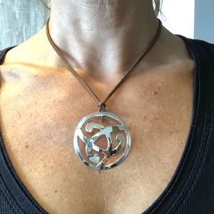 Sterling Silver Medallion Necklace